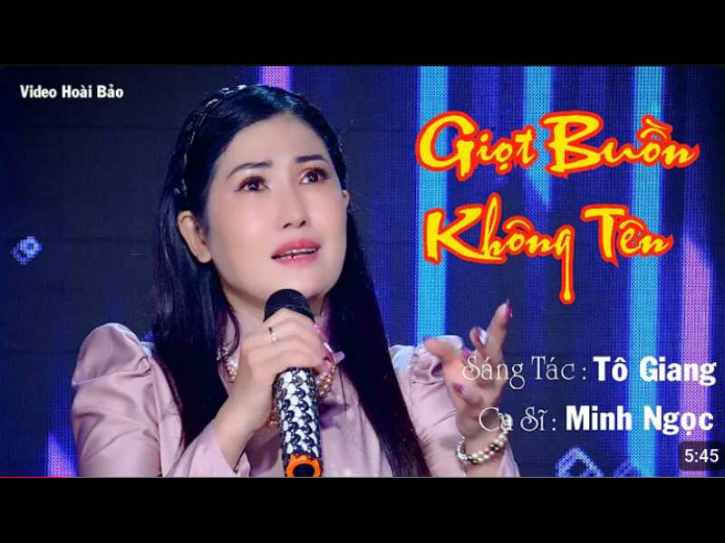 Ca sĩ Minh Ngọc tung ra MV Giọt Buồn Không Tên, ánh mắt buồn xa xăm