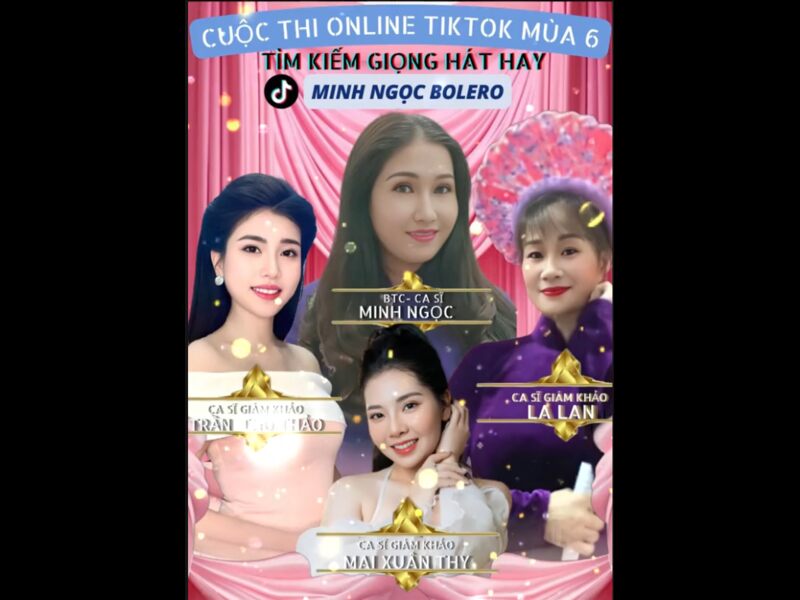 Ca sĩ Minh Ngọc trong vai trò người hướng dẫn chương trình tìm kiếm tài năng trên TikTok