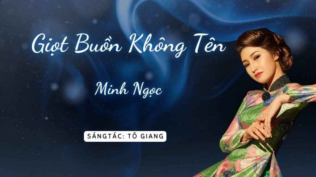 Minh Ngọc trong một khoảnh khắc đầy tâm trạng khi trình diễn "Giọt buồn không tên"