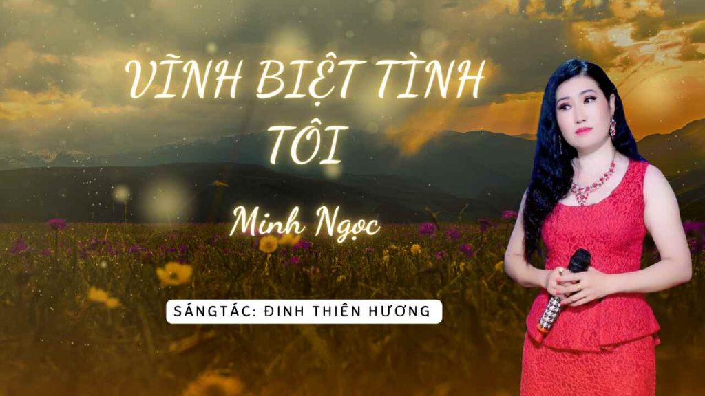 Hình ảnh Minh Ngọc biểu diễn ca khúc "Vĩnh biệt tình tôi"