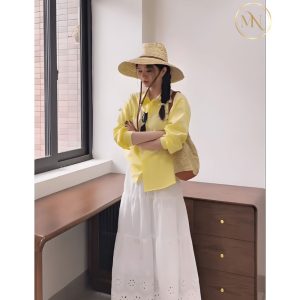 chan-vay-midi-theu-hoa-2 hình ảnh Chân Váy Midi Thêu Hoa 2
