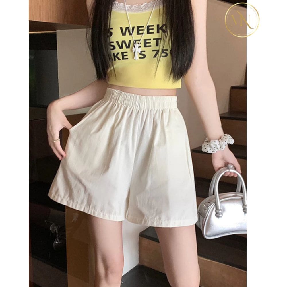 Quần Short Đũi Nữ | Cạp Chun, Vải Gió Mát Mẻ 3 Hình ảnh quần short đũi nữ cạp chun 3