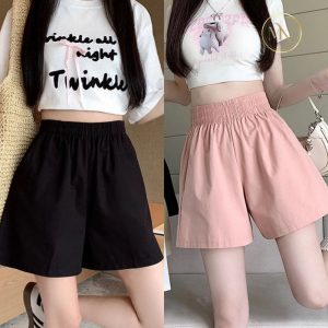Hình ảnh quần short đũi nữ cạp chun